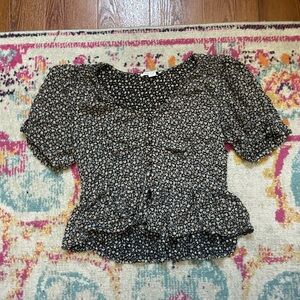 American Eagle floral blouse, size small